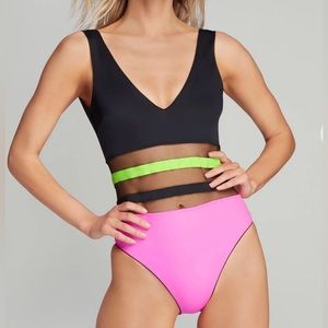 NWT Agent Provocateur One Piece Bathing suit - Neon - US 6 or AP 3